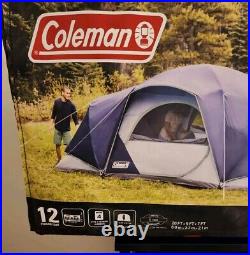 Coleman Skydome XL 12-Person Tent 20'x9'x7' 2000037528 Blue NIB