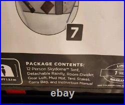 Coleman Skydome XL 12-Person Tent 20'x9'x7' 2000037528 Blue NIB