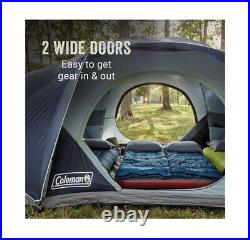 Coleman Skydome XL 12-Person Tent 20'x9'x7' Fits 4 Queen Mattresses Blue NIB