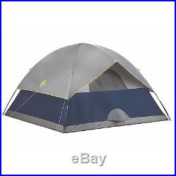Coleman Sundome 6 Person Outdoor Hiking 10' x 10' Camping Tent with Rainfly Awning