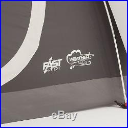 Coleman Yarborough Pass Fast Pitch 6 Person 12 x 7 Family Camping Tent withRainfly