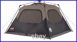 Coleman beige Instant Cabin Tent Setup 4 Person Outdoor Camping Sleeping Shelter