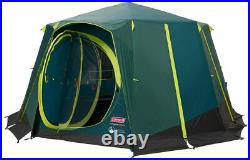 Coleman green octagon blackout 8 man glamping tent