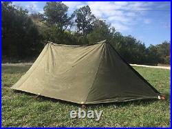 Complete Army Shelter 2 Half Tents with Poles and Stakes