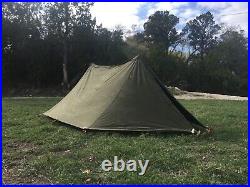 Complete Army Shelter 2 Half Tents with Poles and Stakes