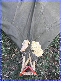 Complete Army Shelter 2 Half Tents with Poles and Stakes