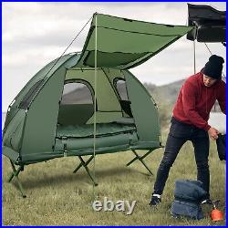 Costway 1-Person Portable Pop-Up Tent/Camping Cot With Sleeping Bag Waterproof