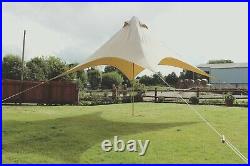 Cotton Canvas Star Shelter/Canopy for Bell Tent Camping Awning
