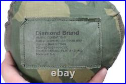 DAMAGED Diamond Brand Marine Combat Tent Woodland BDU USMC Man Combat Tent M81