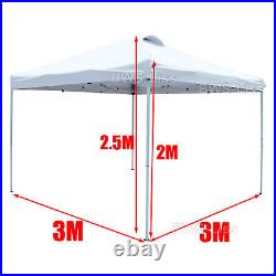 Dayplus 10'x10' White Pop Up Canopy Outdoor Folding Gazebo Vendor Party Tent