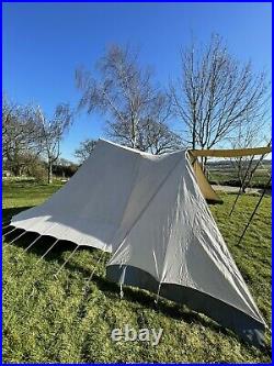 De Waard Albatros Dutch Canvas Pyramid Tent, Awning & 2 Side Wings