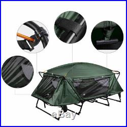 Double Camping Tent Cot Folding Portable Waterproof Hiking Bed Rain Fly Bag
