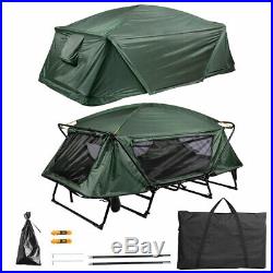 Double Camping Tent Cot Folding Portable Waterproof Hiking Bed Rain Fly Bag