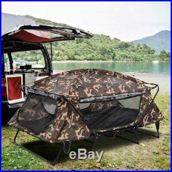 Double Tent Cot Folding Portable Waterproof Camping Hiking Bed Rain Fly Bag