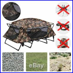 Double Tent Cot Folding Portable Waterproof Camping Hiking Bed Rain Fly Bag