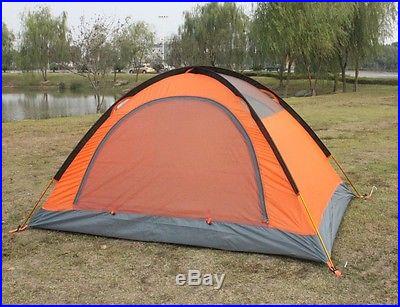 Double layer 2 person 4 Season Aluminum Outdoor Camping Tent with Snow Skirt