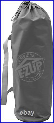 E-Z up Camping Cube Sport, Converts 10' Angled Leg Canopy into Camping Tent, Gre