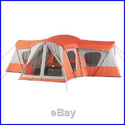 Easy Ozark Trail 14-Person 4-Room Big People Base Camp Tent Large Strong 20 ft