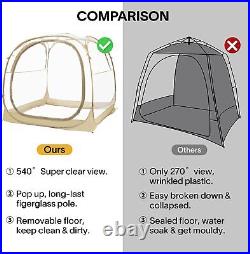 EighteenTek 6 Person Pop Up Tent Sports Shelter Outdoor Weather Pod Bubble Tent