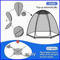 EighteenTek Screen House Pop Up Gazebo Outdoor Camping Canopy Tent Sun Shade