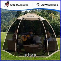 EighteenTek Screen House Pop Up Gazebo Outdoor Camping Canopy Tent Sun Shade