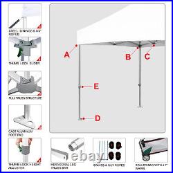 Eurmax 10 x 20 Pre EZ Pop up Canopy Wedding Tent Gazebo Shade Shelter 4 sand bag