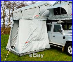 Extended Ventura Deluxe 1.4 Roof Top Tent + Annex Camping Overland Defender 4x4