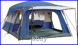Extra Large Tent 10-12 Person Family Cabin Tents 2 Rooms Straight Wall 3 Doors