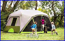 FAMILY INSTANT CABIN TENT CAMPING OUTDOOR SCREENED BEACH ROOM 9 PERSON SHELTER