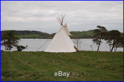 FIRE CERTIFIED 20' CHEYENNE STYLE tipi/teepee, Door flap, carry bag, Lacepin set