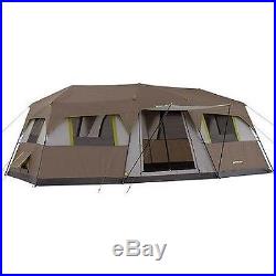 Family 10 Person 3 Room Instant Cabin Pop Up Camping Tent Separate Sleeping NEW