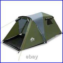 Family 3 Person Quick and Easy Setup Tent Rainproof Camping Hiking Equipment