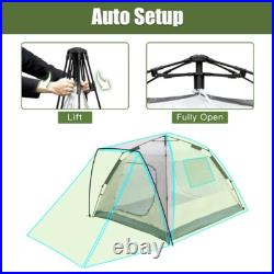 Family 3 Person Quick and Easy Setup Tent Rainproof Camping Hiking Equipment