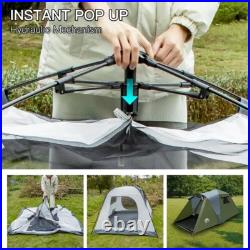 Family 3 Person Quick and Easy Setup Tent Rainproof Camping Hiking Equipment