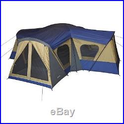 Family Cabin Tent 14 Person Base Camp 4 Rooms Shelter Outdoor Hiking Camping