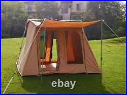 Family Camper Spring Tent Waterproof Canvas Cabain Tent