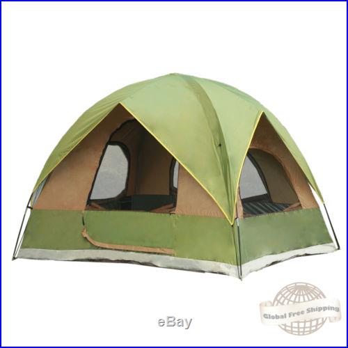 Family Camping Dome 5 6 Person 4-Season Outdoor 9' x 7' Easy Tent 71'' Height
