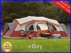 Family Camping Tent 12 Person 3 Rooms 21' x 14' Outdoor Shelter Roof Large Cabin