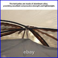 Fireproof 2 Person Waterproof Dome Tent with Snow Skirt for Camping Hiking A3V9