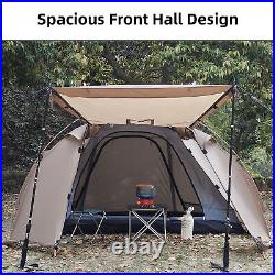 Fireproof 2 Person Waterproof Dome Tent with Snow Skirt for Camping Hiking A3V9