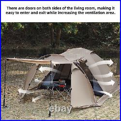 Fireproof 2 Person Waterproof Dome Tent with Snow Skirt for Camping Hiking A3V9