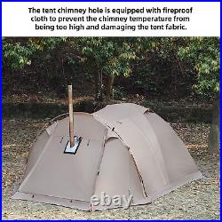 Fireproof 2 Person Waterproof Dome Tent with Snow Skirt for Camping Hiking A3V9