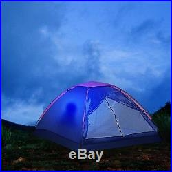 Foldable Couple Double 2 Person Tent Single-layer Camping Outdoor Waterproof
