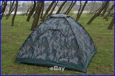 Folding Tent 2Person 4Seasons Fiberglass Outdoor Camping Camouflage Hiking i