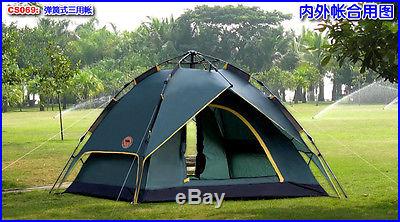 Free shiping SamCamel High Quality Tent, Camping Automatic Tent For 3-4 persons