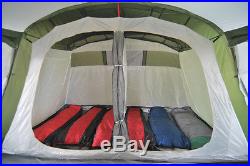 Galaxy 6 person 2 room HUGE family camping green tunnel tent