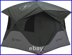 Gazelle T3X GT301GR 3 Person Pop Up Portable Camping Hub Tent Alpine Green