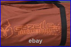 Gazelle T4 Overland Edition Pop Up 4 Person Camping Tent Orange 1min Quick Setup