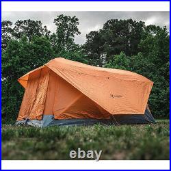 Gazelle T4 Plus 8 Person Portable Pop Up Camping Hub Tent withScreen Room, Orange