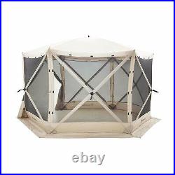 Gazelle Tents 21500 G6 Pop-Up Portable 6-Sided Hub Gazebo/Screen Tent, Easy Inst